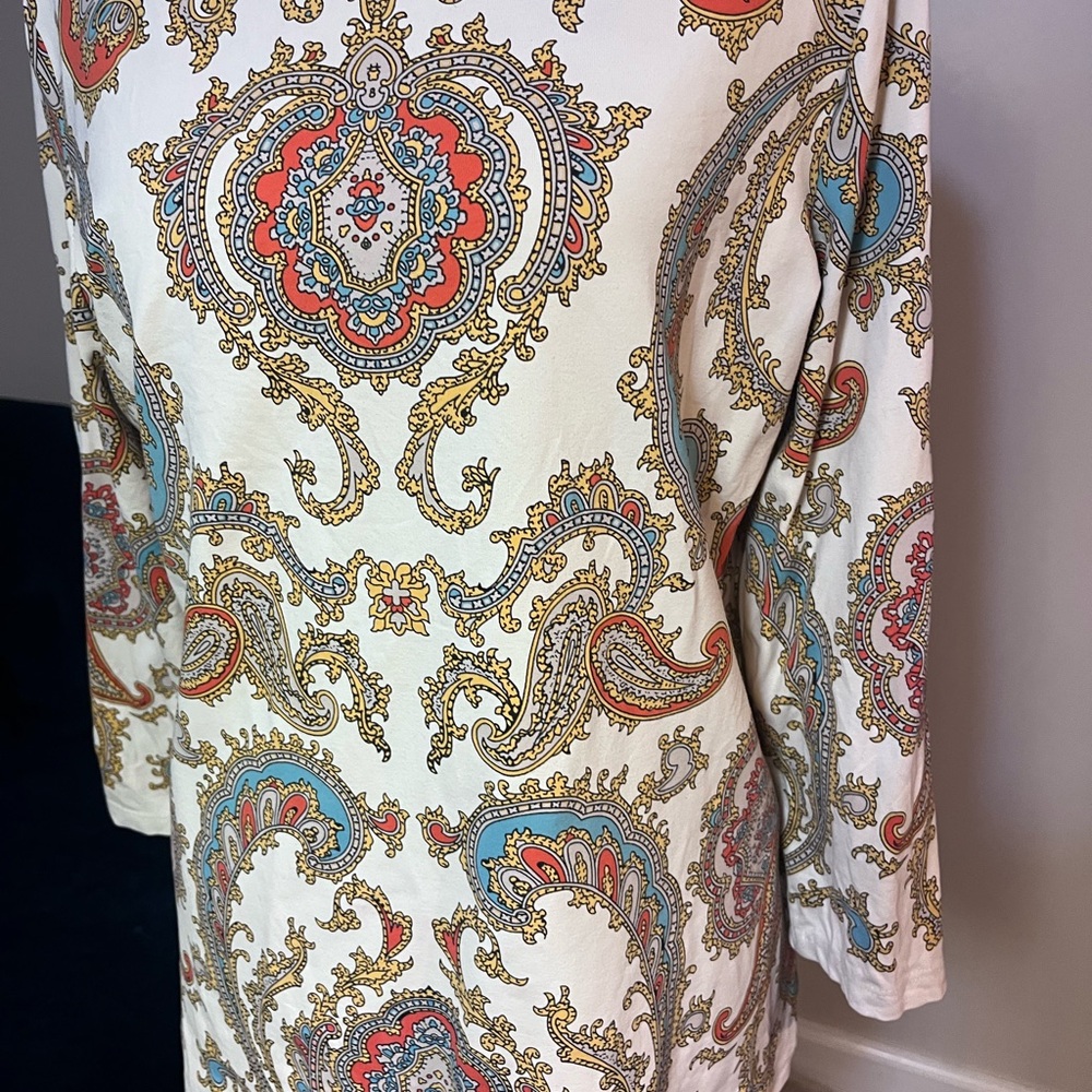 Charter Club Multicolor Paisley Blouse - Picture 8 of 10
